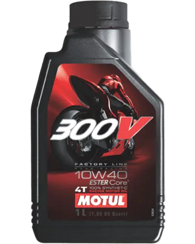 Motul 300V 4T 10W40 high-performance motorcycle engine oil