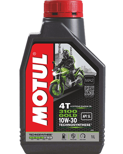 Motul 3100 4T GOLD 10W30 fully synthetic bike engine oil 1L pack